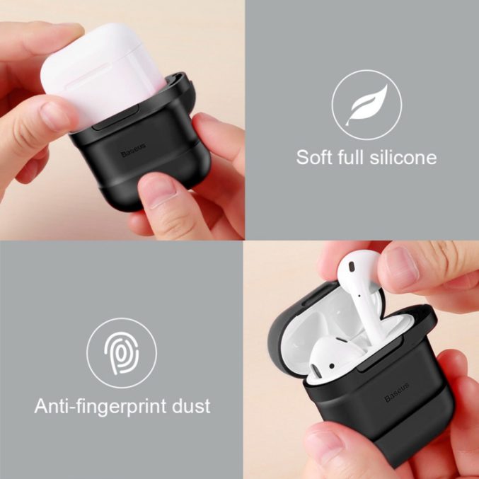 Baseus etui for Apple AirPods 1 / 2 med magnetisk strap - Bilde 16