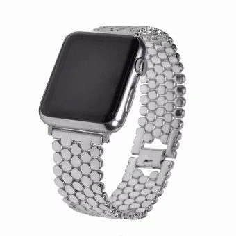 Klokkereim med steiner for Apple Watch Ultra 49 / 45 / 44 mm - Sølv