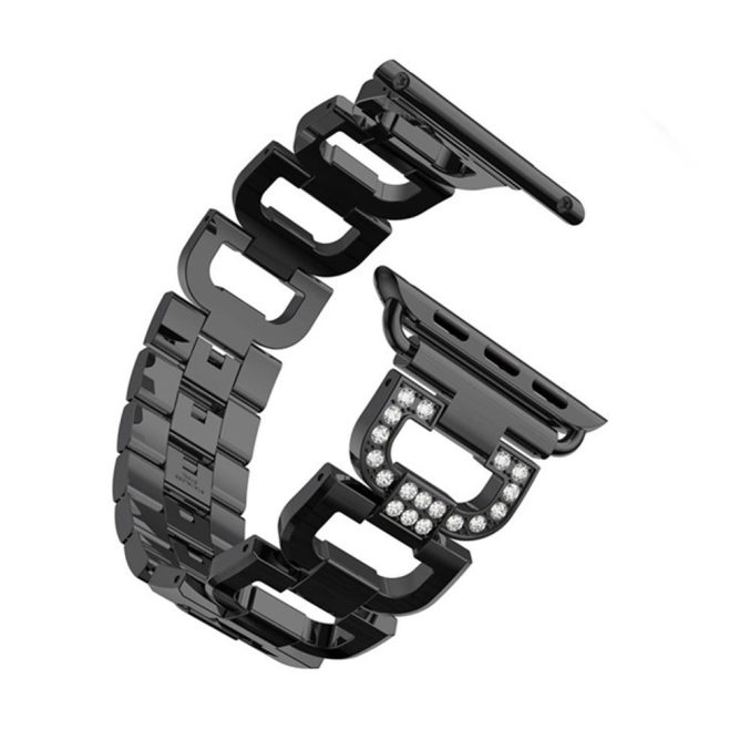 Klokkereim leddet med steiner for Apple Watch Ultra 49 / 45 / 44 mm - Bilde 3