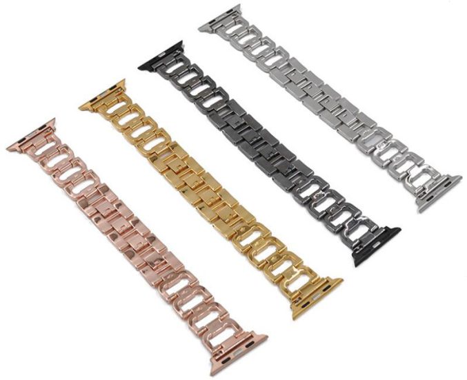 Klokkereim leddet med steiner for Apple Watch Ultra 49 / 45 / 44 mm - Bilde 2