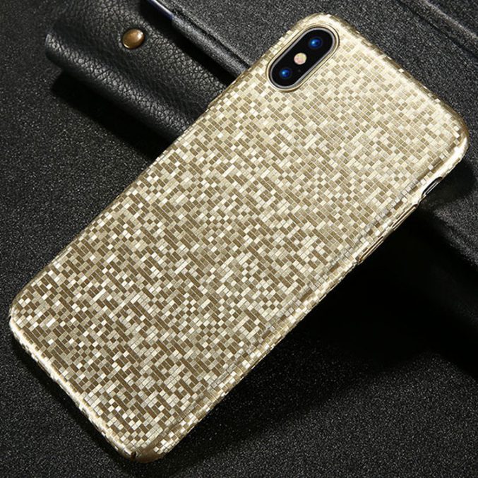 FLOVEME deksel med mosaikkmønster for iPhone X/XS
