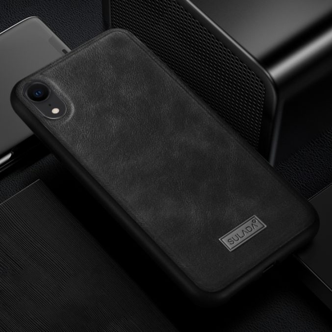 Sulada deksel i TPU/lær til iPhone XR