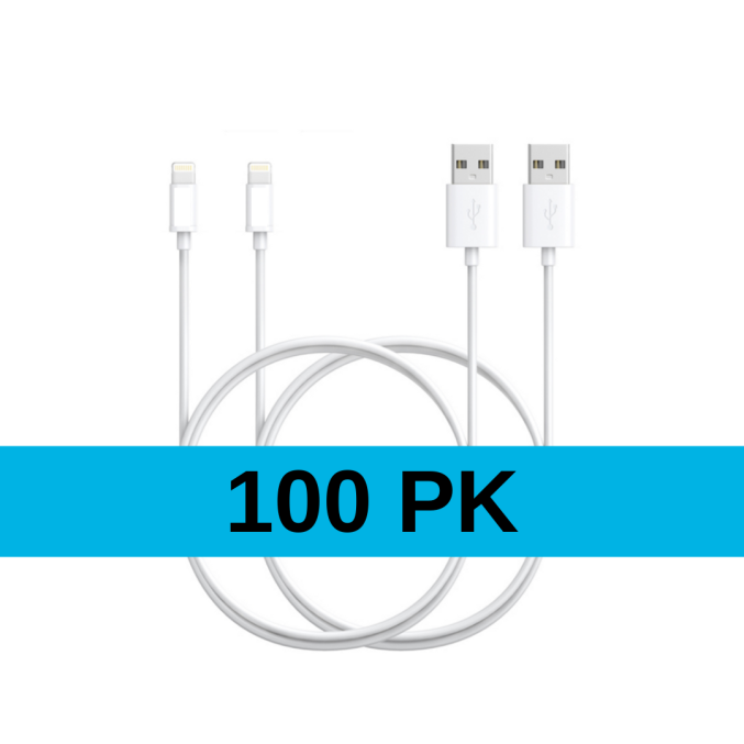 100 pk Foxconn Lightning kabel (1m)