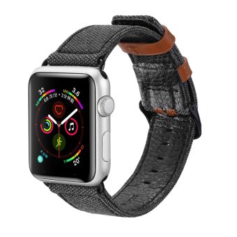 PU-lær Klokkereim for Apple Watch Ultra 49 / 45 / 44 mm - Sort