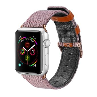 PU-lær Klokkereim for Apple Watch Ultra 49 / 45 / 44 mm - Rosa