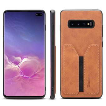 PU + TPU beskyttelsesetui med kortspor for Samsung Galaxy S10