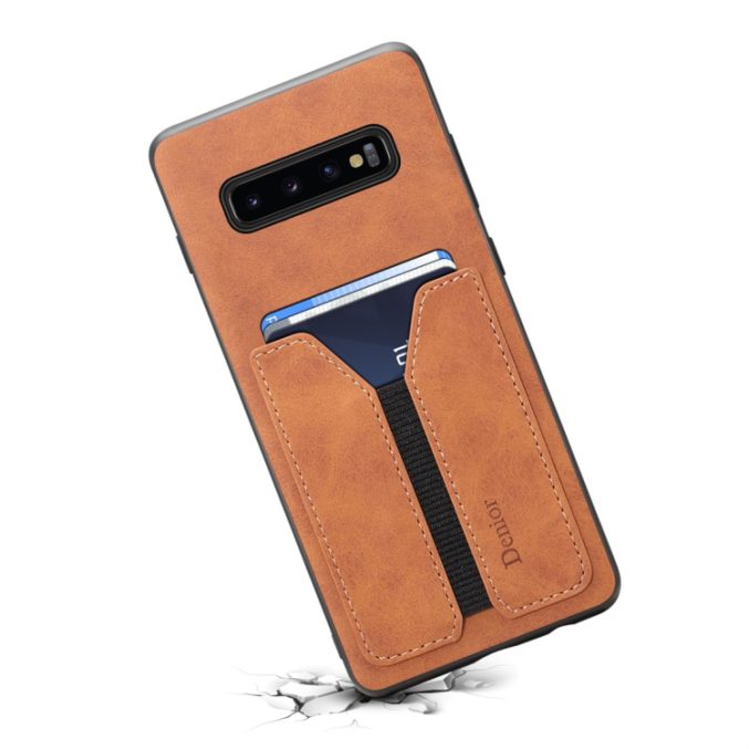 PU + TPU beskyttelsesetui med kortspor for Samsung Galaxy S10 - Bilde 6