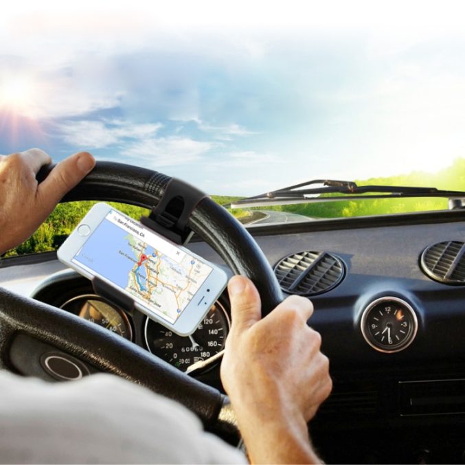 Universal mobilholder til ratt