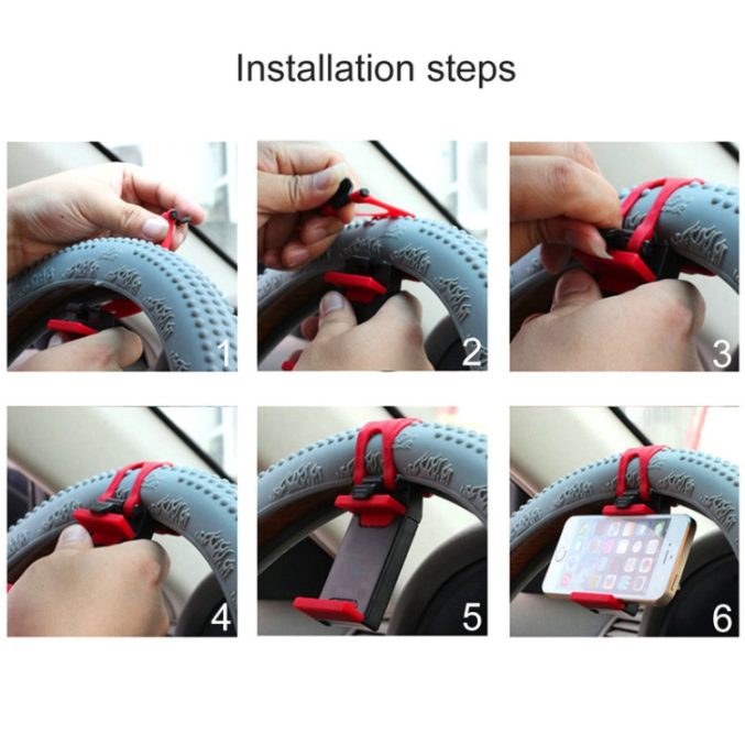 Universal mobilholder til ratt - Bilde 10
