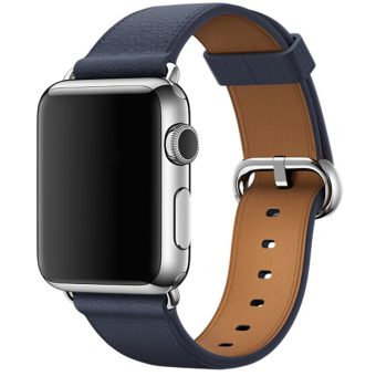 Klassisk Klokkereim i lær for Apple Watch 41 / 40 / 38 mm - Midnattsblå
