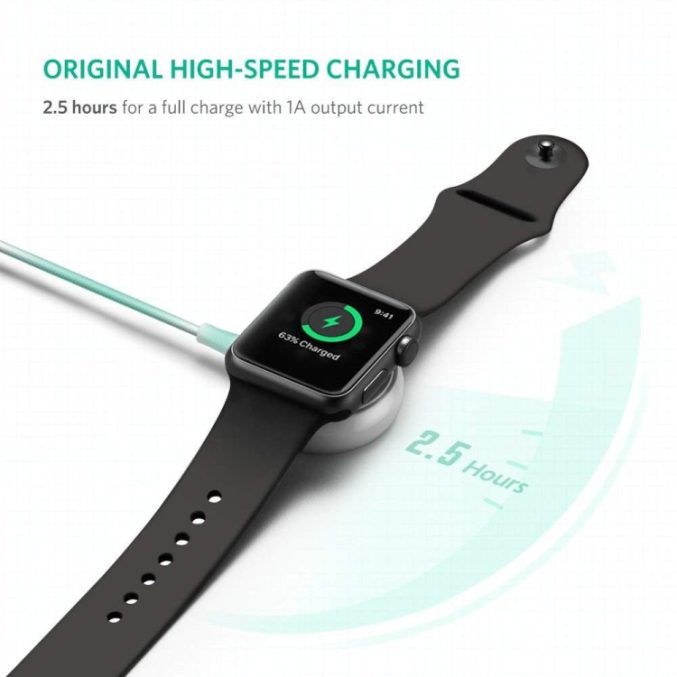 USB-C Apple Watch magnetisk ladekabel (30cm) - Bilde 4
