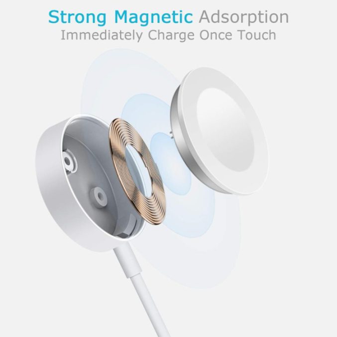 USB-C Apple Watch magnetisk ladekabel (30cm) - Bilde 6