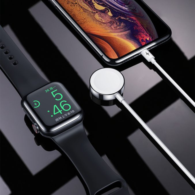 2 i 1 magnetisk ladekabel for Apple Watch og Lightning 2A - Bilde 6