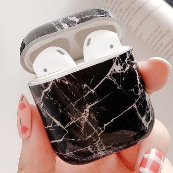 Marmor TPU beskyttelsesetui til Apple AirPods 1/2 - Sort