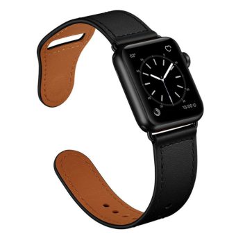 Lærbånd for Apple Watch 41 / 40 / 38 mm - Sort