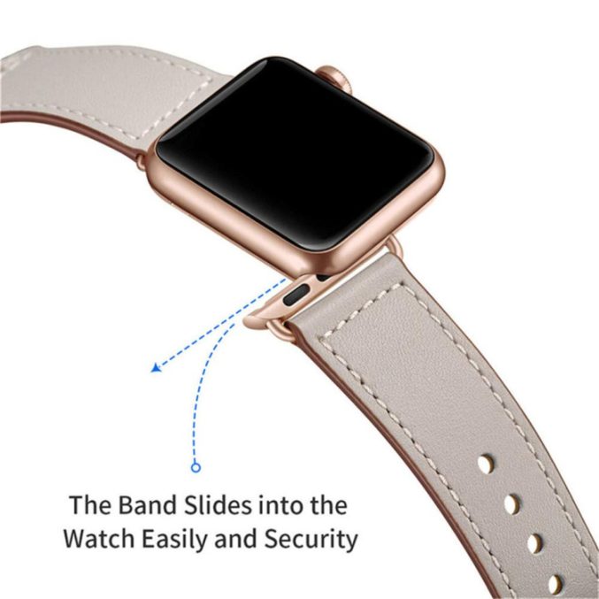 Lærbånd for Apple Watch 41 / 40 / 38 mm - Bilde 9
