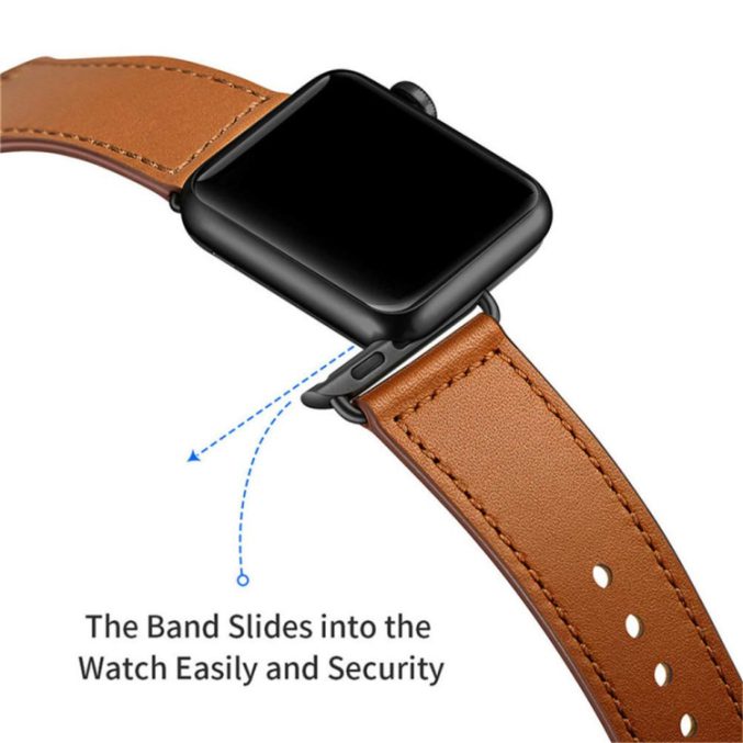 Lærbånd for Apple Watch 41 / 40 / 38 mm - Bilde 24