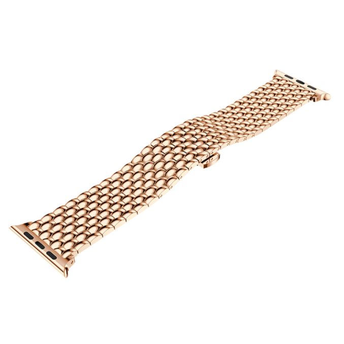 Grain solid rustfritt stål lenke til Apple Watch Ultra 49 / 45 / 44 mm - Bilde 3