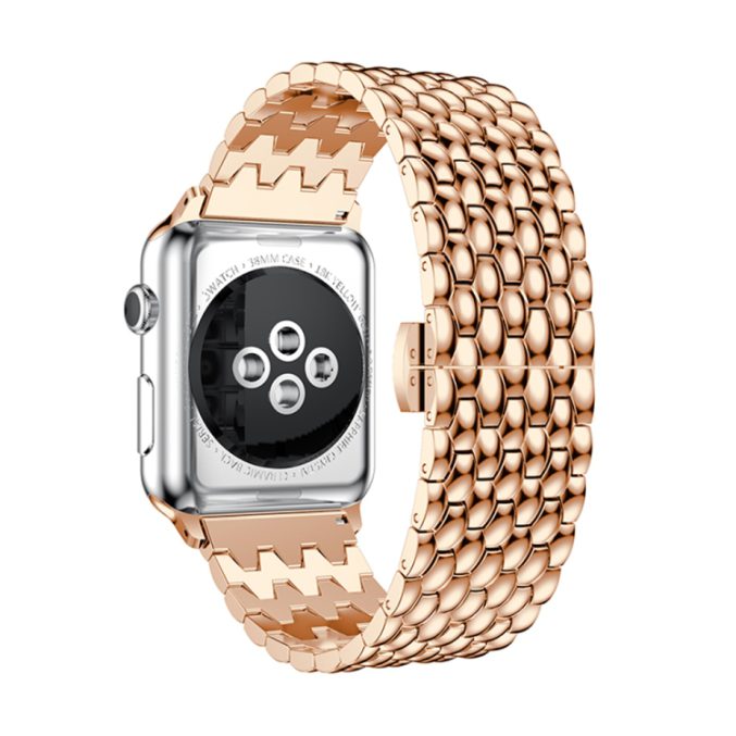 Grain solid rustfritt stål lenke til Apple Watch Ultra 49 / 45 / 44 mm - Bilde 4
