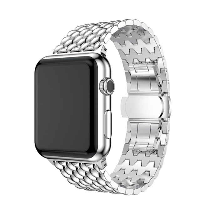 Grain solid rustfritt stål lenke til Apple Watch Ultra 49 / 45 / 44 mm - Bilde 14
