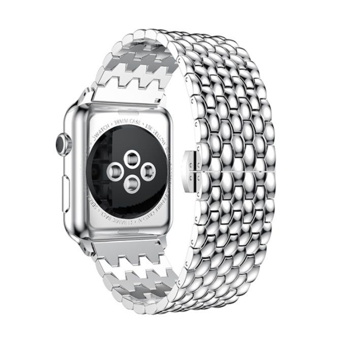 Grain solid rustfritt stål lenke til Apple Watch Ultra 49 / 45 / 44 mm - Bilde 16