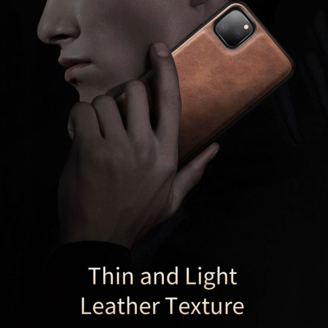 Enkelt lærdeksel for iPhone 11 Pro - Bilde 2
