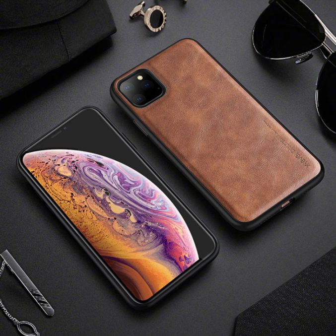 Enkelt lærdeksel for iPhone 11 Pro
