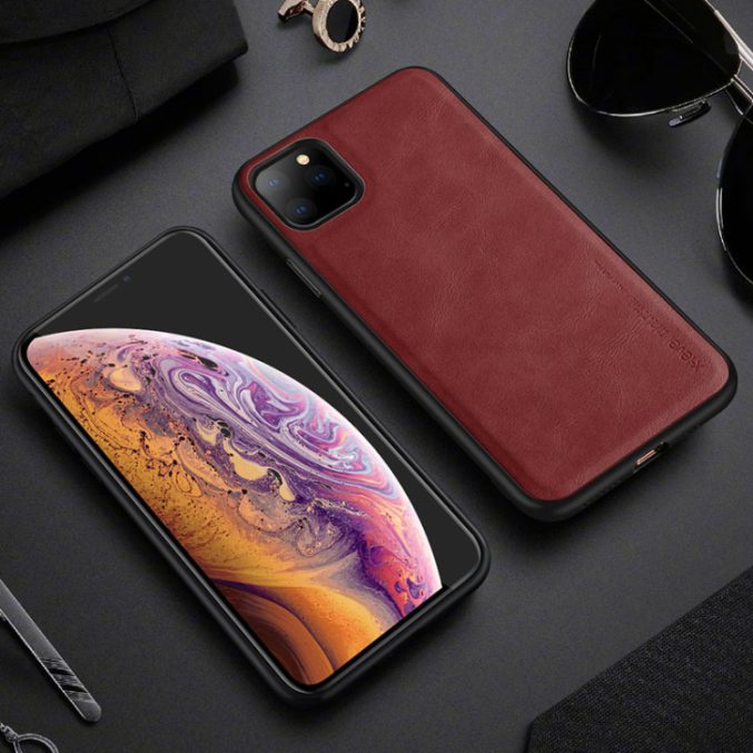 Enkelt lærdeksel for iPhone 11 Pro - Bilde 7