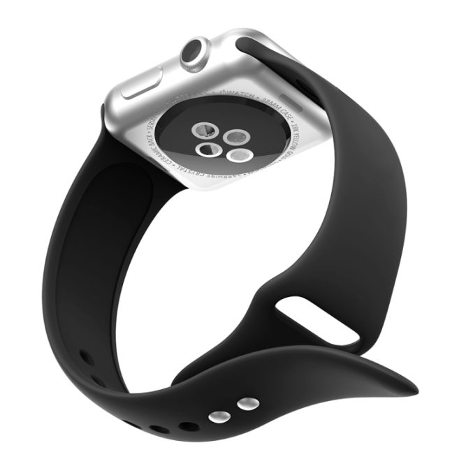 Silikon klokkereim med dobbeltfeste for Apple Watch 41 / 40 / 38 mm - Bilde 39