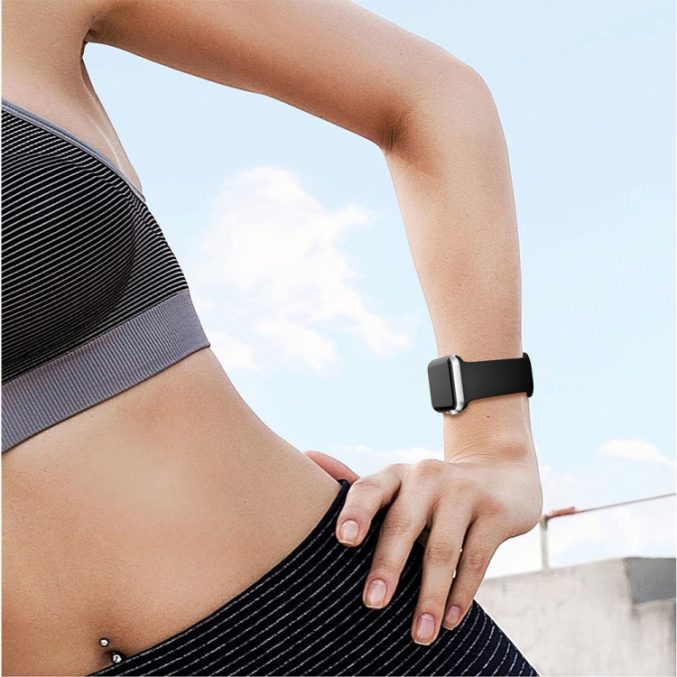 Silikon klokkereim med dobbeltfeste for Apple Watch 41 / 40 / 38 mm - Bilde 40