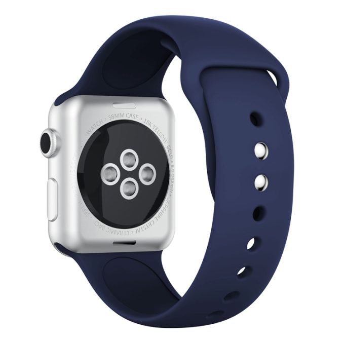 Silikon klokkereim med dobbeltfeste for Apple Watch 41 / 40 / 38 mm - Bilde 17