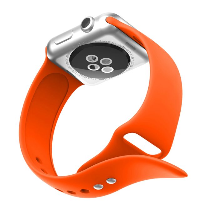 Silikon klokkereim med dobbeltfeste for Apple Watch 41 / 40 / 38 mm - Bilde 15