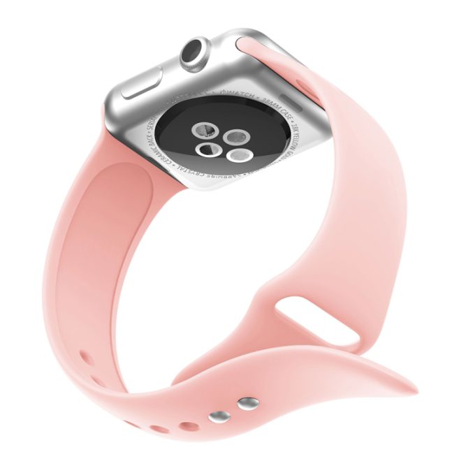 Silikon klokkereim med dobbeltfeste for Apple Watch 41 / 40 / 38 mm - Bilde 27