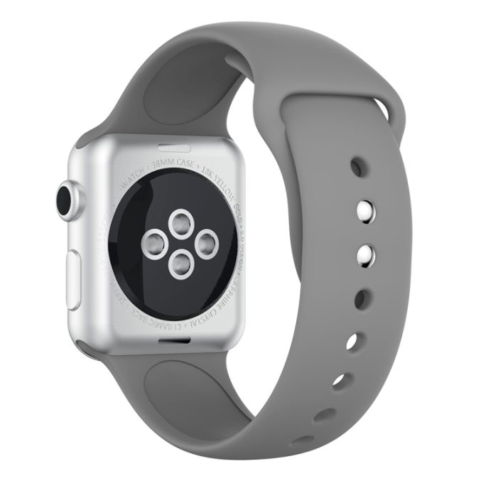 Silikon klokkereim med dobbeltfeste for Apple Watch 41 / 40 / 38 mm - Bilde 33