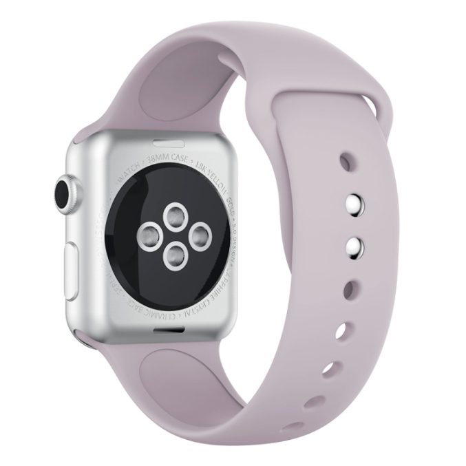 Silikon klokkereim med dobbeltfeste for Apple Watch 41 / 40 / 38 mm - Bilde 41