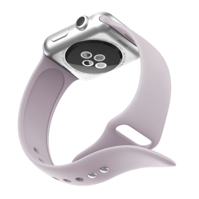 Silikon klokkereim med dobbeltfeste for Apple Watch 41 / 40 / 38 mm - Bilde 43