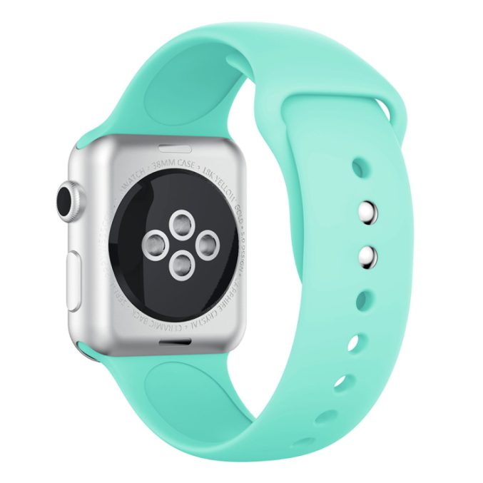 Silikon klokkereim med dobbeltfeste for Apple Watch 41 / 40 / 38 mm - Bilde 21