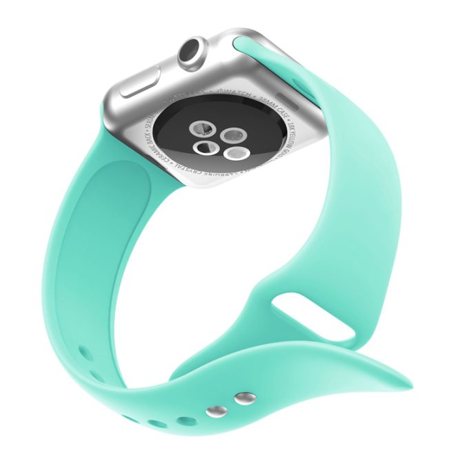 Silikon klokkereim med dobbeltfeste for Apple Watch 41 / 40 / 38 mm - Bilde 23