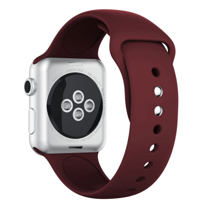 Silikon klokkereim med dobbeltfeste for Apple Watch 41 / 40 / 38 mm - Bilde 2