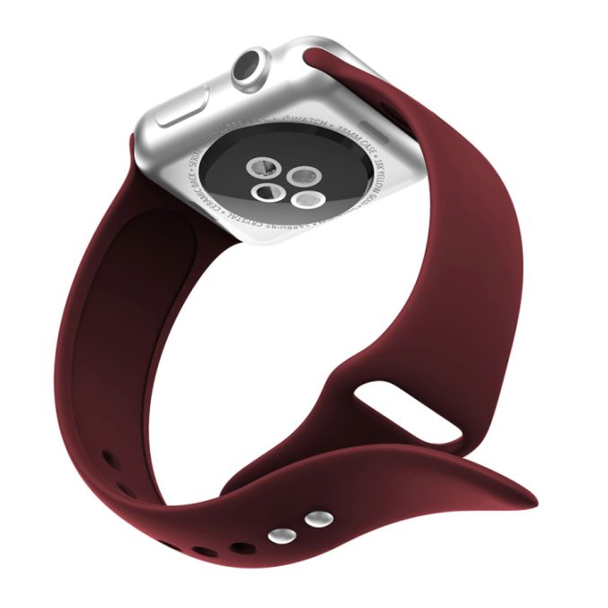 Silikon klokkereim med dobbeltfeste for Apple Watch 41 / 40 / 38 mm - Bilde 4