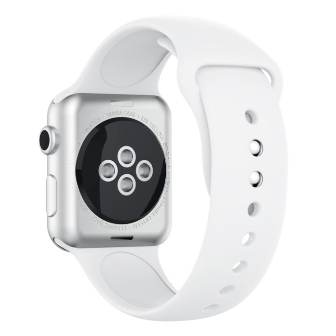 Silikon klokkereim med dobbeltfeste for Apple Watch 41 / 40 / 38 mm - Bilde 45