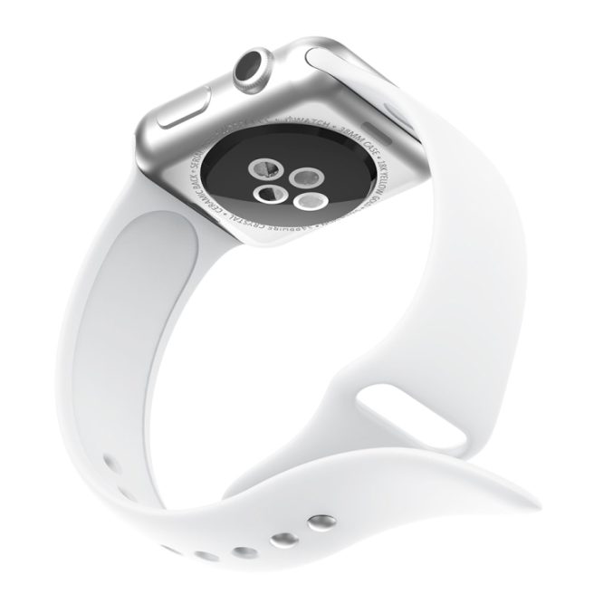 Silikon klokkereim med dobbeltfeste for Apple Watch 41 / 40 / 38 mm - Bilde 47