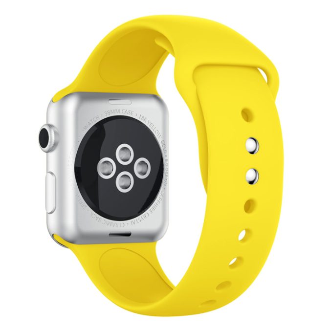 Silikon klokkereim med dobbeltfeste for Apple Watch 41 / 40 / 38 mm - Bilde 29