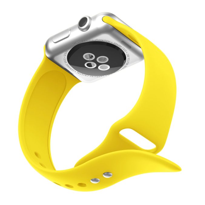 Silikon klokkereim med dobbeltfeste for Apple Watch 41 / 40 / 38 mm - Bilde 31