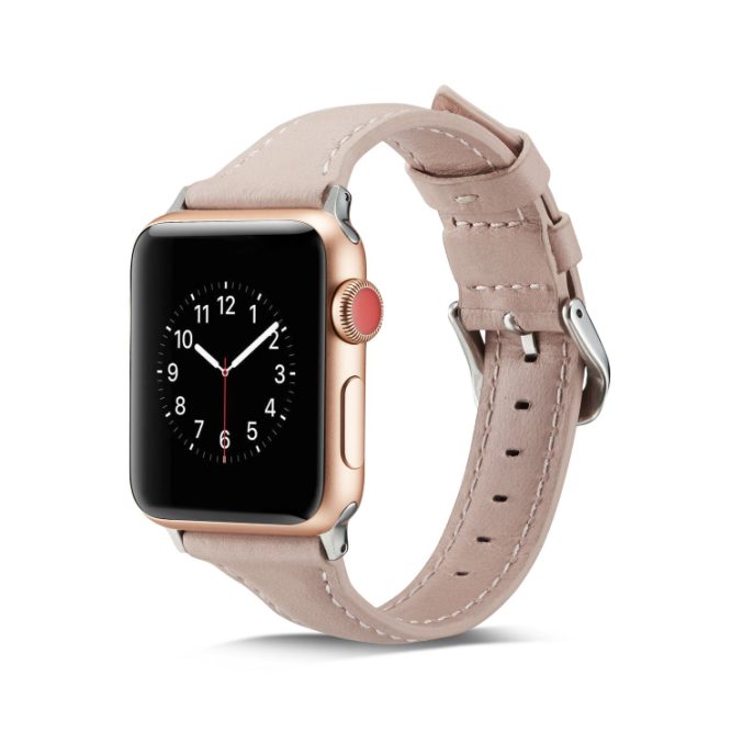 Smal klokkereim av lær for Apple Watch 41 / 40 / 38 mm - Bilde 7