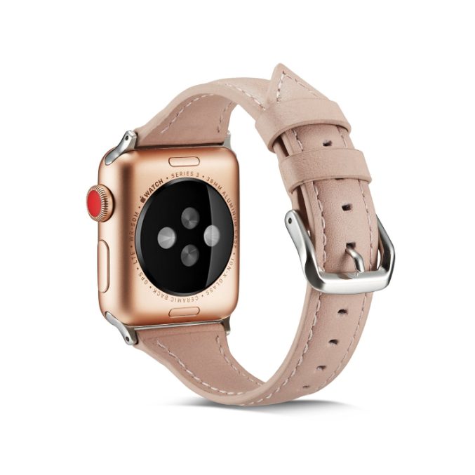 Smal klokkereim av lær for Apple Watch 41 / 40 / 38 mm - Bilde 8