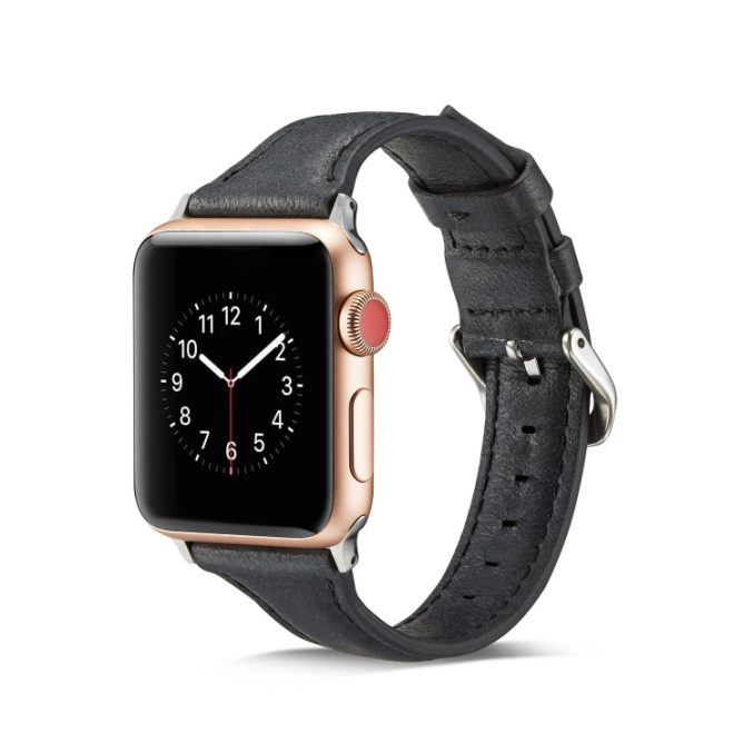 Smal klokkereim av lær for Apple Watch 41 / 40 / 38 mm - Bilde 32