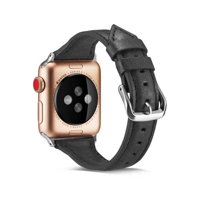Smal klokkereim av lær for Apple Watch 41 / 40 / 38 mm - Bilde 33