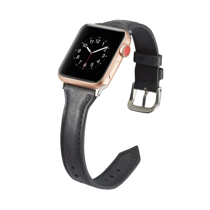 Smal klokkereim av lær for Apple Watch 41 / 40 / 38 mm - Bilde 34