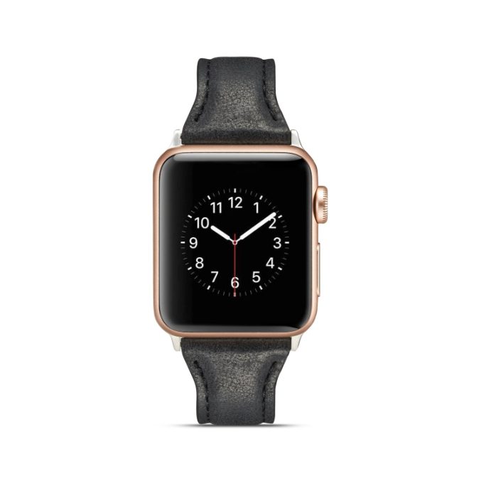 Smal klokkereim av lær for Apple Watch 41 / 40 / 38 mm - Bilde 35